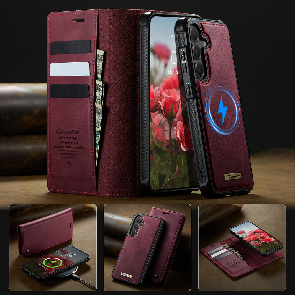 Чехол-кошелек CaseMe 2 in 1 MagSafe Samsung Galaxy S24+