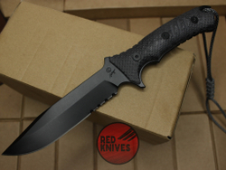 Нож Chris Reeve Pacific Black PAC-1001 survival knife, serrated