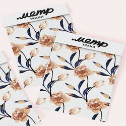 Ткань поплин бутон и флора