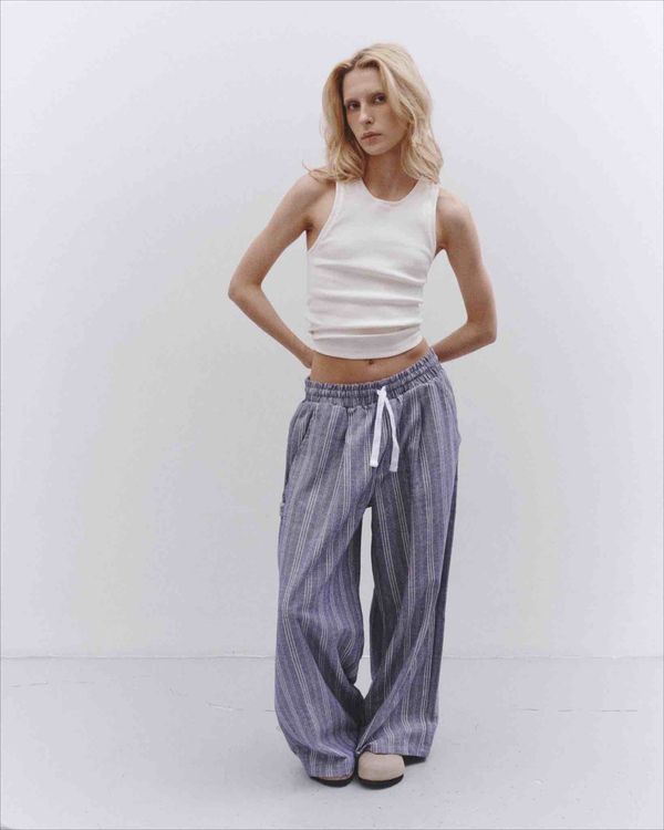 Брюки Striped Baggy Pants Blue - фото 2