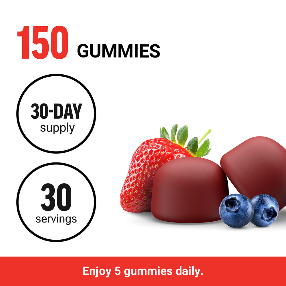 Force Factor, Жевательные мармеладки с моногидратом креатина, ягодное ассорти, 150 жевательных таблеток