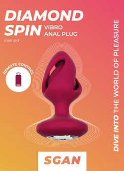 Анальные пробки “Diamond Spin”