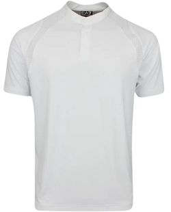 Теннисное поло EA7 Man Jersey Polo Shirt - white