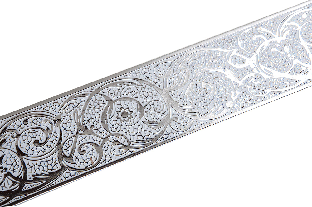 Планка ПВХ Вензель МАГЕЛЛАН 7см25м Серебро/Белый(Бленда)