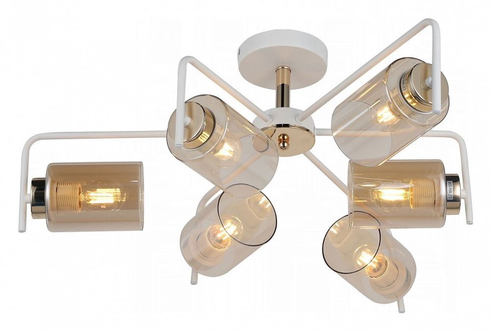 Люстра на штанге ILLUMICO  IL8248-6COU-79 WH GD