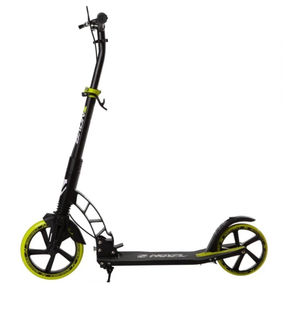 Самокат для детей NOVATRACK DEFT PRO, 230/200 мм, ручной тормоз, лимонный
