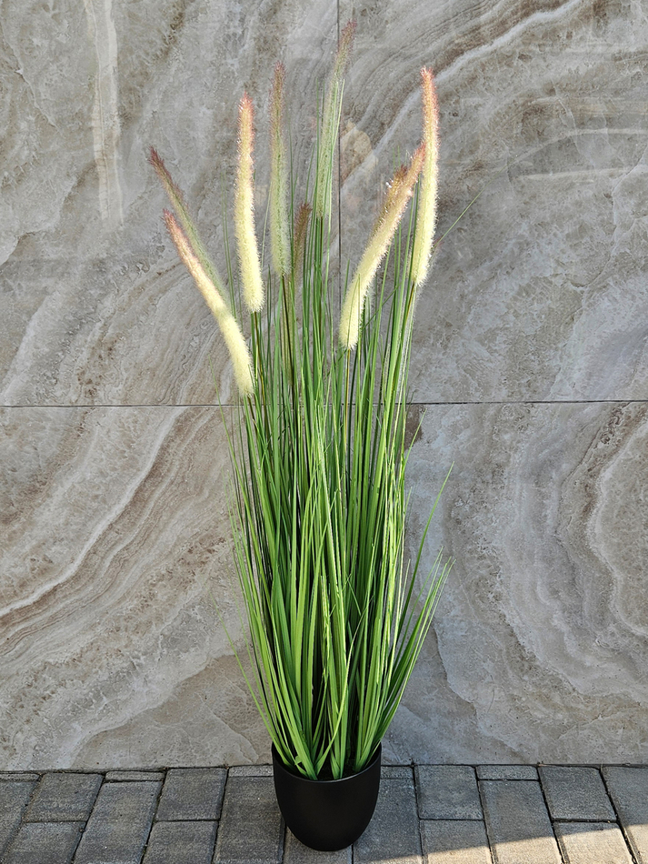 Искусственная Трава Пампасная Пеннисетум 110см в кашпо