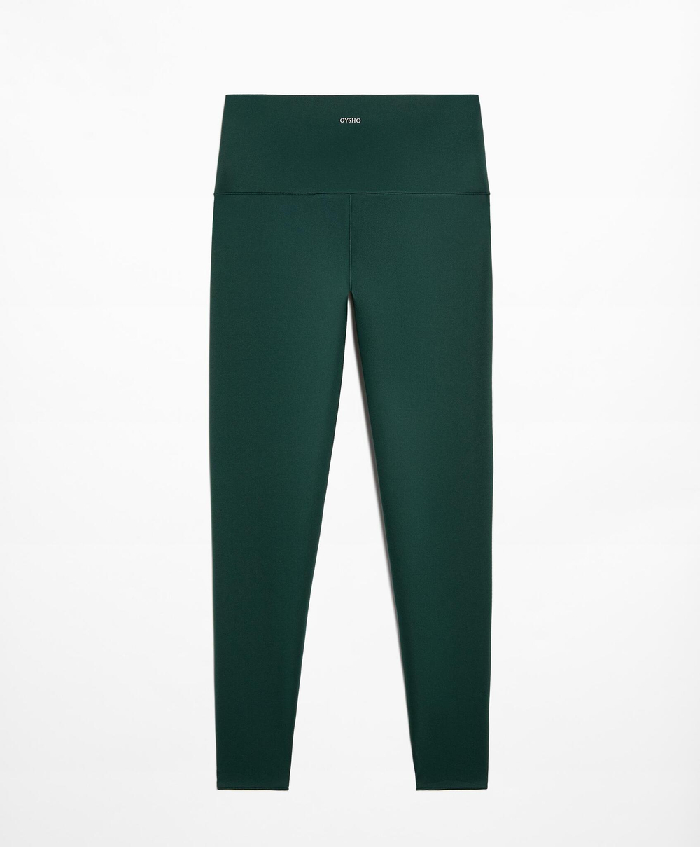 OYSHO Легинсы до щиколотки длиной 65 см с высокой посадкой Perfect-Adapt, бутылочно-зеленый