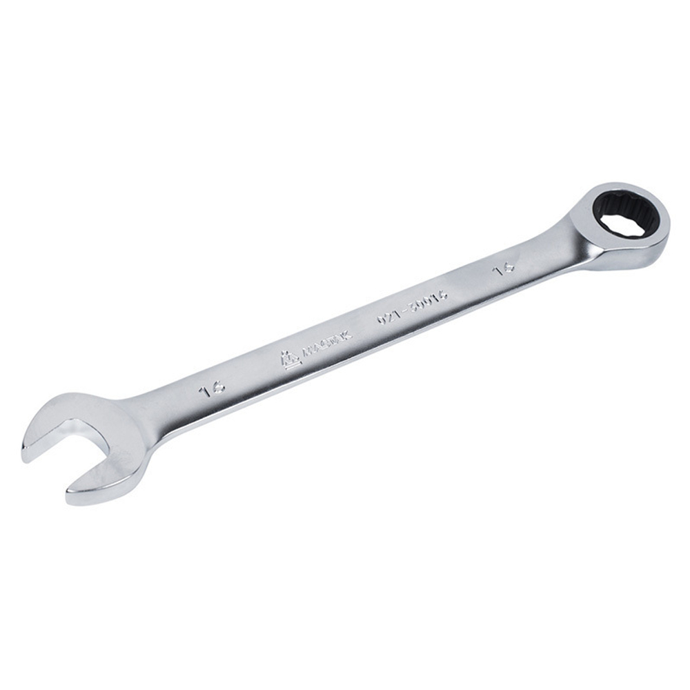 МАСТАК (021-30016H) Ключ комбинированный с трещоткой 16 мм