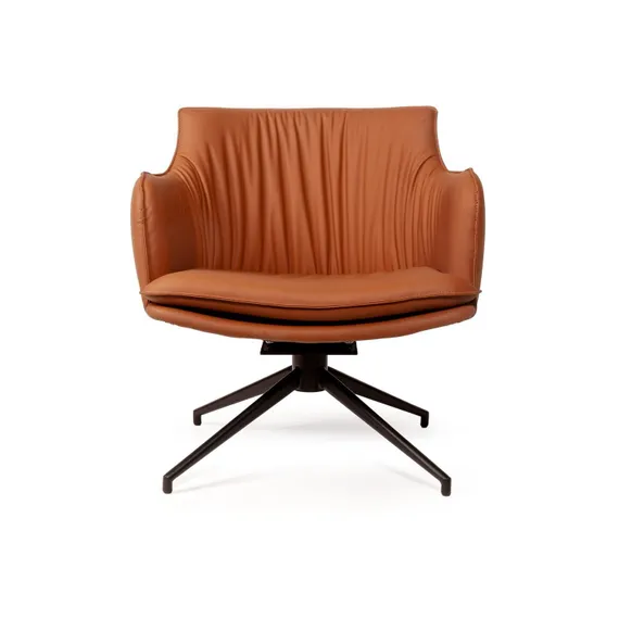 Лаунж кресло Sofia, экокожа терракот