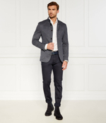 Кожаные челси calev_cheb BOSS BLACK - темно-синий(50523007)