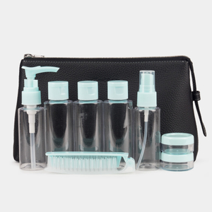 Косметичка Comete из кожи теленка, черного цвета