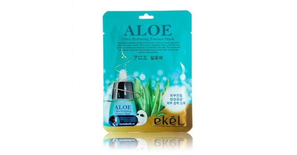 EKEL Aloe Ultra Hydrating Essence Mask Тканевая маска для лица с экстрактом алоэ