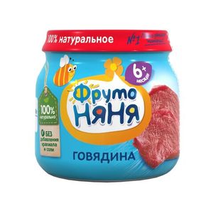 ПЮРЕ ФРУТОНЯНЯ ГОВЯДИНА 80ГР