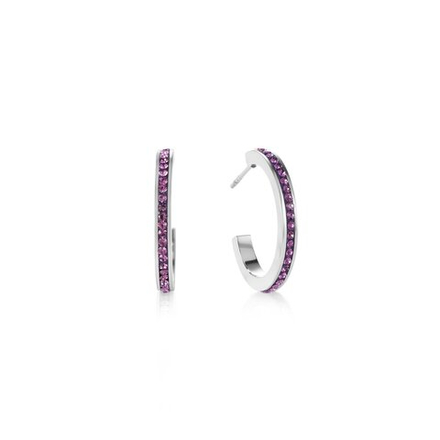 Серьги Coeur de Lion Amethyst-Silber 0139/21-0843 цвет серебряный, розовый