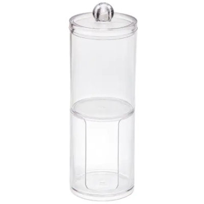 Органайзер для хранения ватных палочек и дисков»ФАНТЭНЕГРО», прозрачный, 19*6,6см