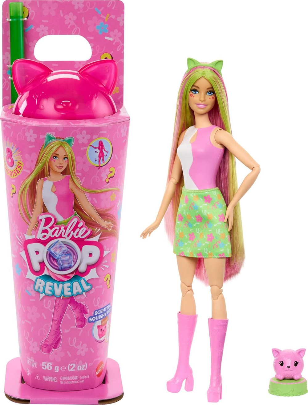 Barbie Pop Reveal Shake Series JCN88 — кукла-сюрприз «Оранжевый кролик», ароматная серия