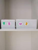 Наклейки для кармашков в детский сад. Для девочек