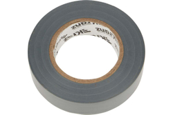 Изолента ПВХ KRANZ 0,13х19 мм, 25 м, серая KR-09-2208