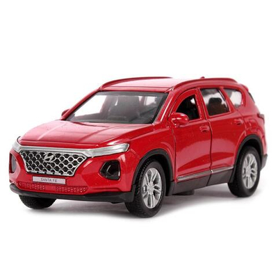 Модель ин. мет. "Hyundai Santafe" 12см, двер, багаж, красный, коробка SANTAFE2-12-RD (Технопарк)