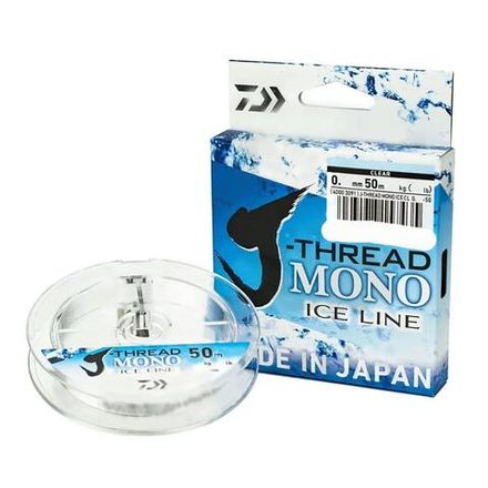 Леска J-THREAD MONO ICE LINE 0.19mm-50m