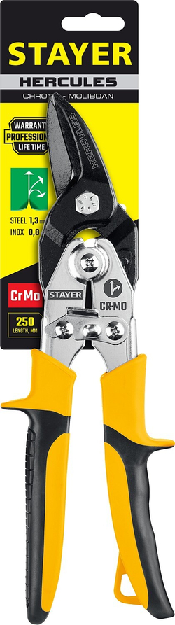STAYER Hercules, 250 мм, правые ножницы по металлу, Professional (2321)