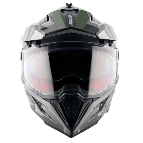 Шлем AXOR X-CROSS ORBIT D/V, с визором, цвет черный/серый (L)