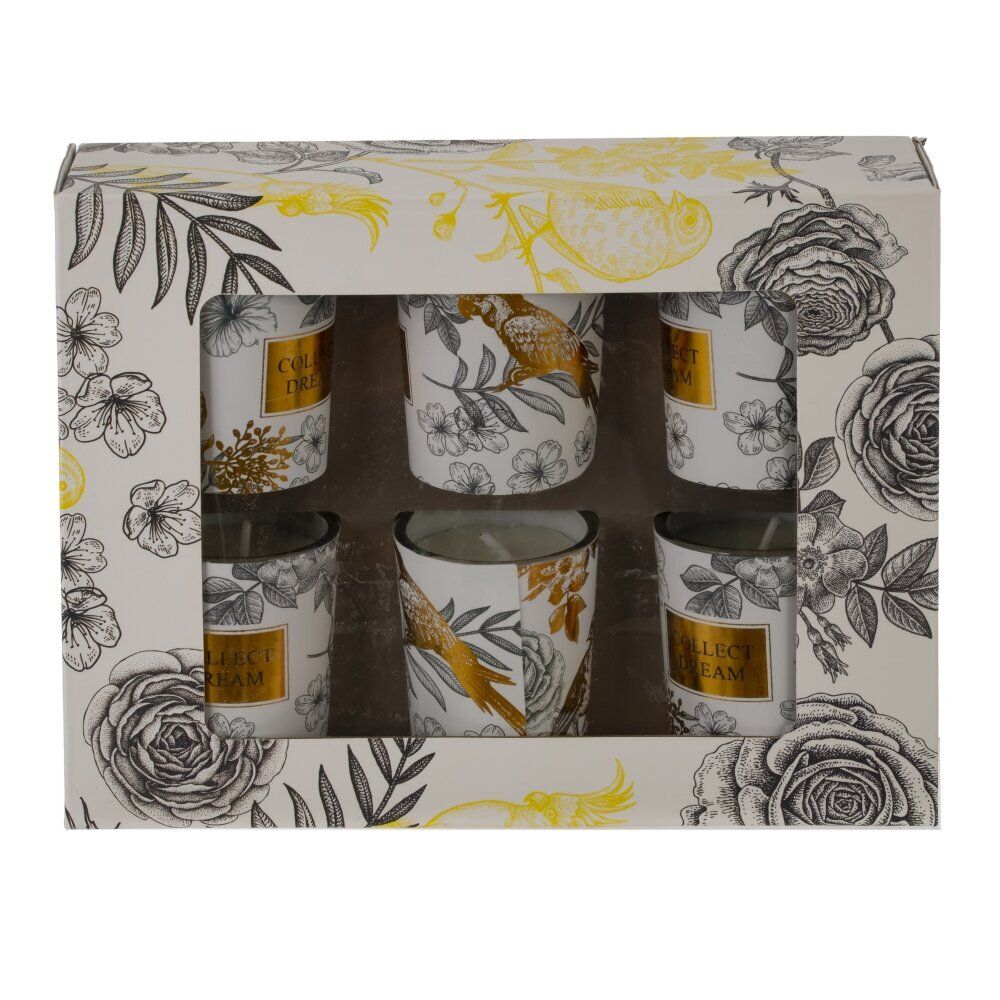 GAEM Набор из 6-ти свечей ароматических, L19 W15 H5 см