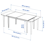 Стол  - SKANSNÄS/SKANSNАS IKEA/ СКАНСНАС ИКЕА, 90х75 см,  под беленый дуб