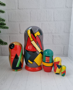 Матрёшка 5м 15см Малевич-Кандинский