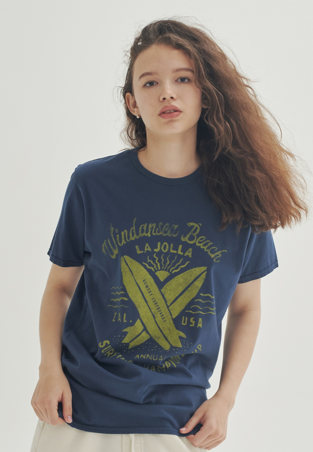 Футболка Bowery NYC "Windancer Beach" Vintage Mood Indigo