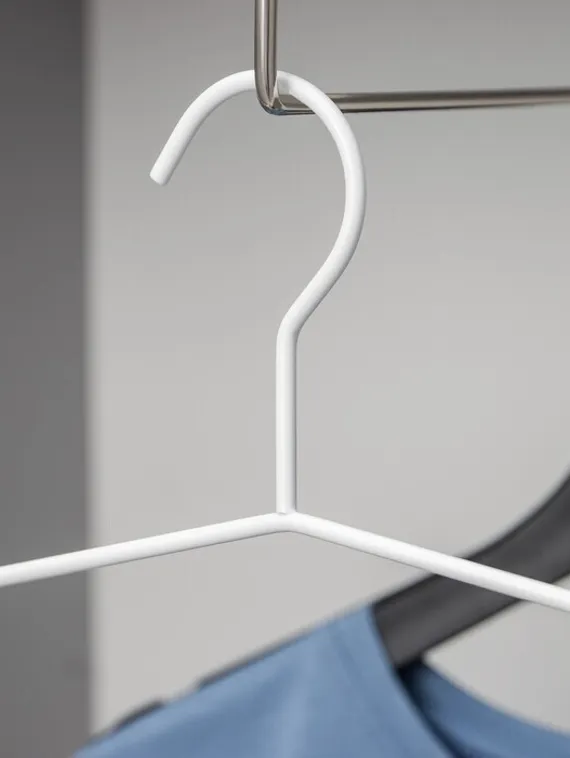 Вешалка для брюк и юбок многоуровневая SAVANNA Wood, 3 перекладины, 37×32×1,1 см, цвет белый