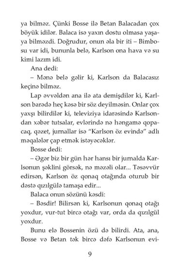 Damda yaşayan Karlson yenə də dəcəllik edir (yumşaq cild)