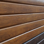 Сайдинг металлический L -Брус ХL ECOSTEEL Матовый 0.5мм Мореный Дуб (в наличии)