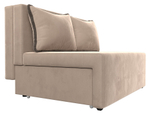 Диван прямой Лагуна, Бежевый\Коричневый, Велюр, 114430