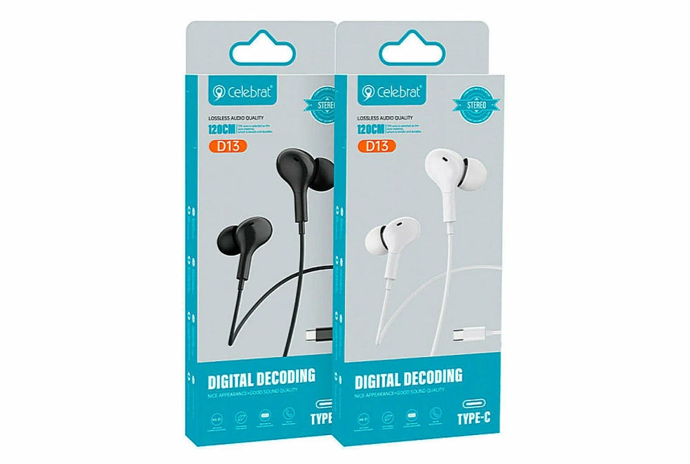 Наушники проводные с Type-C Celebrat D13