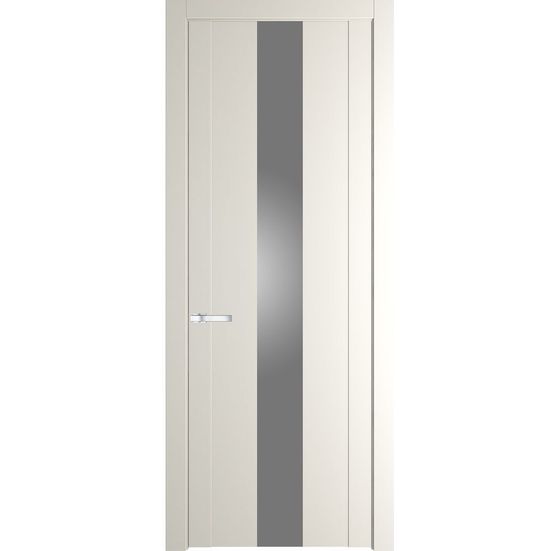 Межкомнатная дверь эмаль Profil Doors 1.9P перламутр белый стекло серебро матлак