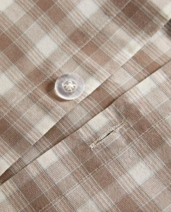 ZARA HOME ДЕТСКИЙ ПОДОДЕЯЛЬНИК ИЗ ФЛАНЕЛИ, КОРИЧНЕВЫЙ