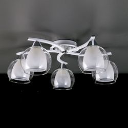 Citilux Кристи CL152150 Люстра потолочная Белая Хром