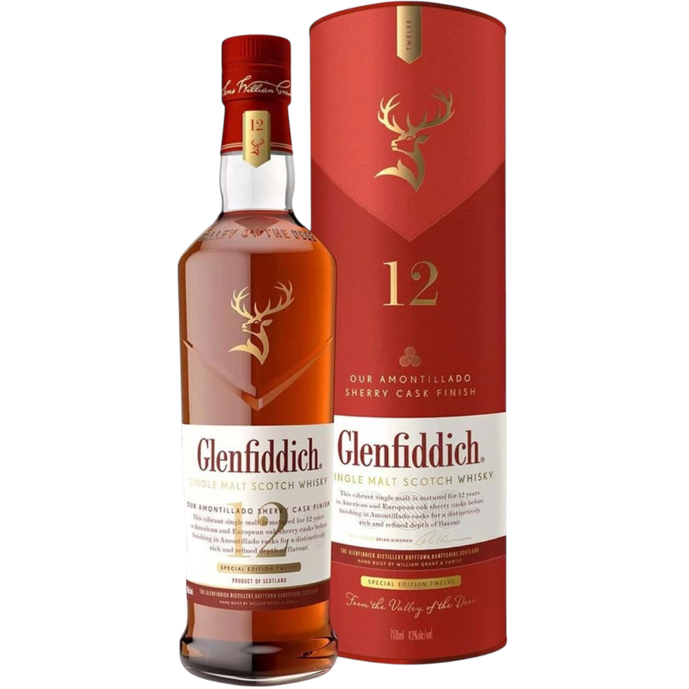 Виски Glenfiddich 12 Y.O. Sherry Cask 0,7 л. В тубе