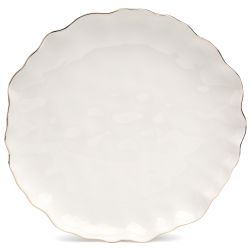 НАБОР ТАРЕЛОК ЗАКУСОЧНЫХ LEFARD "CHARM" 2 ШТ. 20*3 СМ (С ЗОЛОТОЙ ЛИНИЕЙ)