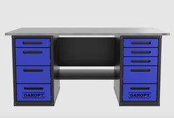 Верстак двухтумбовый 4 ящиков /5 ящиков 1800*700 синий GAROPT, GT1800Y4Y5.blue