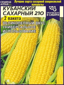 Семена раннеспелой кукурузы Кубанский сахарный 210
