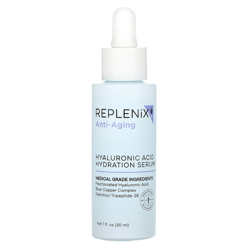 Replenix, антивозрастная увлажняющая сыворотка с гиалуроновой кислотой, без отдушки, 30 мл (1 жидк. унция)