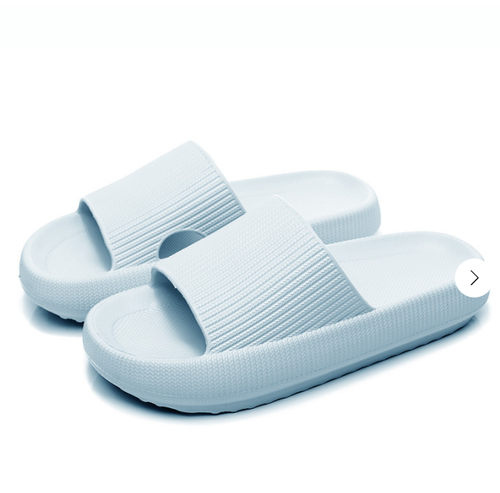 Шлепанцы в рубчик, мятный