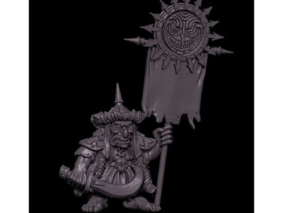 Chaos Dwarf Goblin Bannerbearer