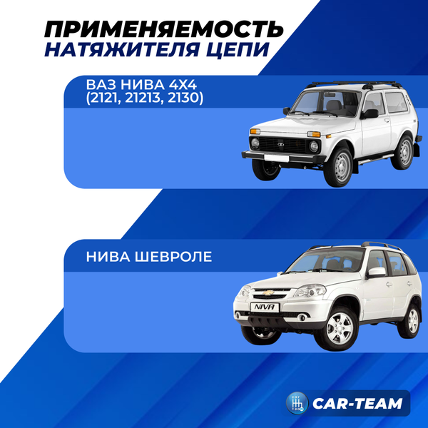 Натяжитель цепи (башмак) Лада Нива 4х4 (21214), Шевроле Нива шестерёнчатый, однорядный
