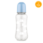 Бутылочка для кормления с соск. мол., с тал., от 0 мес, 250 мл, стекло, сил.арт.16031