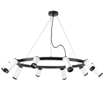 LR02036586540 Люстра RULLO 10х50W GU10 ЧЕРНЫЙ/БЕЛЫЙ (571020+214436-5+214486-5+203437-10)