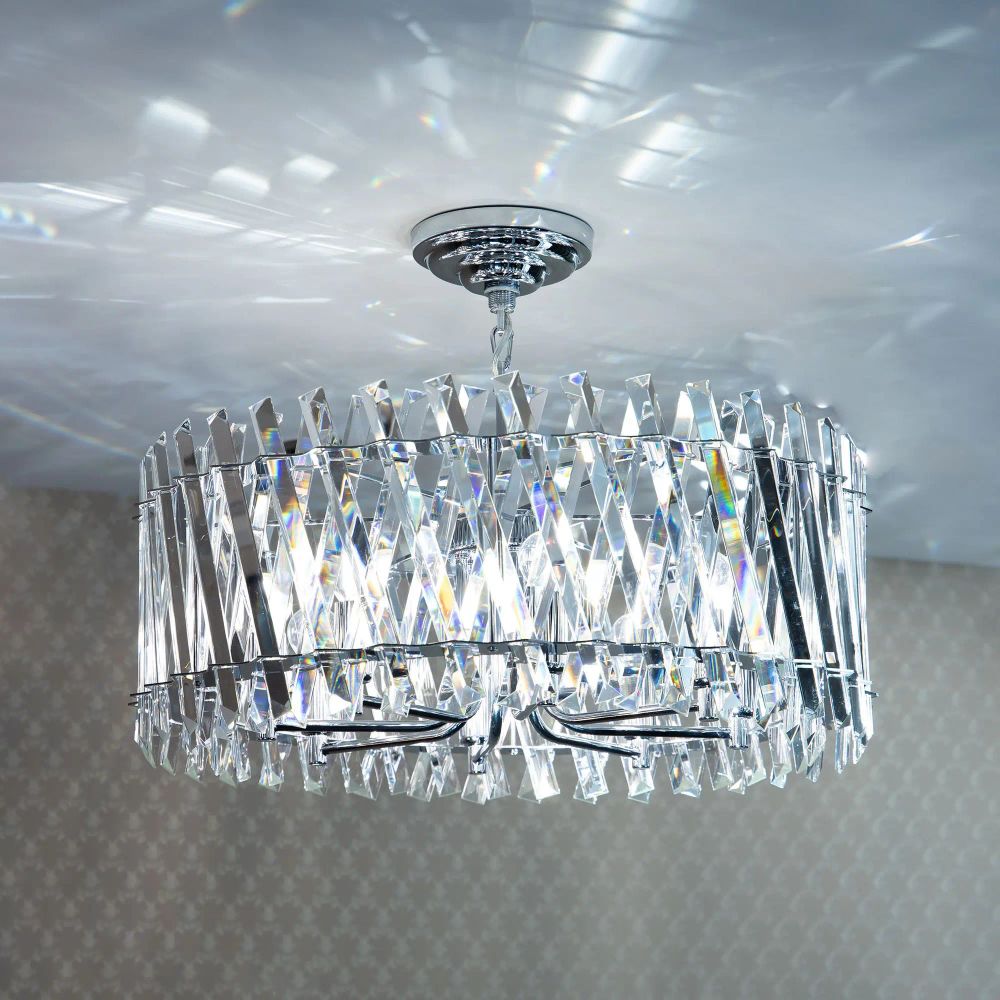 Citilux Ингвар CL334281 Люстра подвесная хрустальная Хром